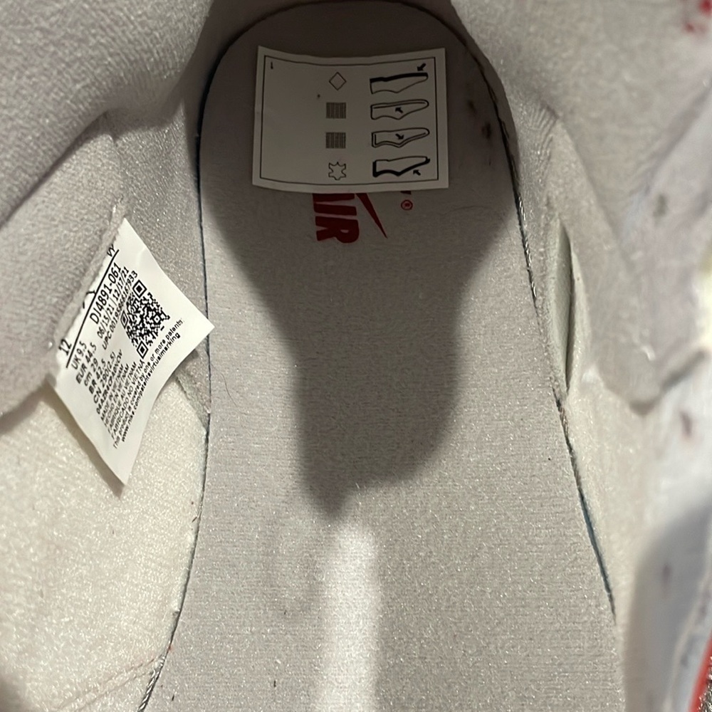 “HOST PICK”Nike Air Red and White High-Top Sneakers Air Jordan’s NWT - Picture 8 of 12